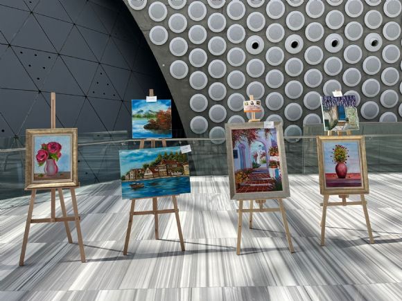 Bursiyer Kardeşimiz Talha Gül’ün Resim Sergisi