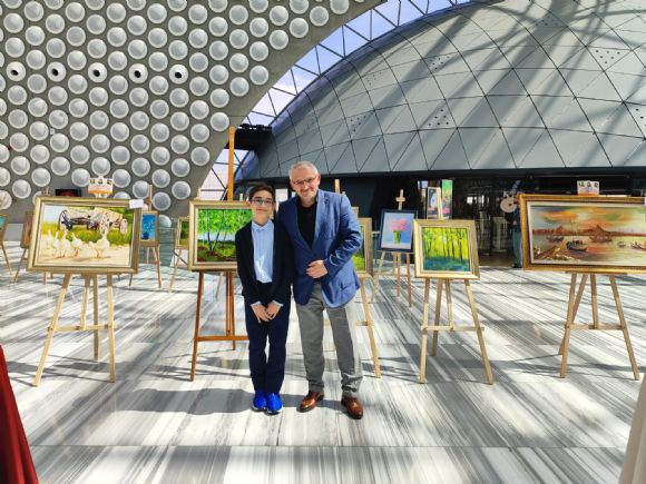 Bursiyer Kardeşimiz Talha Gül’ün Resim Sergisi