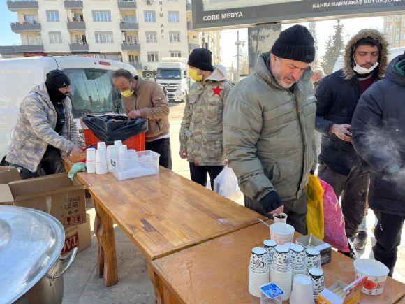 Dernek Başkanımız Sayın Yasin KONT Deprem Bölgesinde